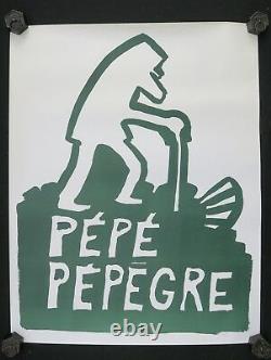 Affiche originale mai 68 PÉPÉ PEPEGRE DE GAULLE french poster 1968 065