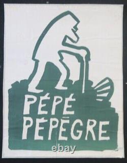Affiche originale mai 68 PEPE PEPEGRE DE GAULLE poster may 1968 440