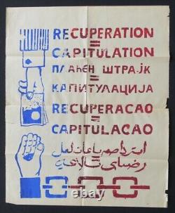 Affiche originale mai 68 RECUPERATION = CAPITULATION poster 1968 595