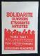Affiche Originale Mai 68 Solidarite Ouvriers Artistes French Poster May 1968 059