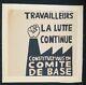 Affiche Originale Mai 68 Travailleurs La Lutte Continue Entoilée Poster 1968 327