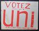 Affiche Originale Mai 68 Votez Uni Dans L'uer 10 Poster 602