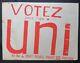 Affiche Originale Mai 68 Votez Uni Dans L'uer 10 Poster 602