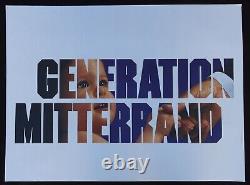 Affiche originale politique GENERATION MITTERRAND 1988 80X60cm poster 969