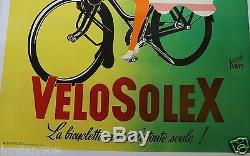 Affiche originale poster SOLEX VELOSOLEX 120x160cm entoilée René RAVO 1953 1964