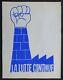 Affiche Originale Sérigraphiée Mai 68 La Lutte Continue Poster May 1968 653