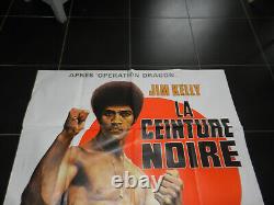 Affiche poster Cinéma originale La Ceinture Noire 120 x 160 cm / 1974