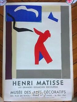 Affiche poster original Henri Matisse 1961 Mourlot