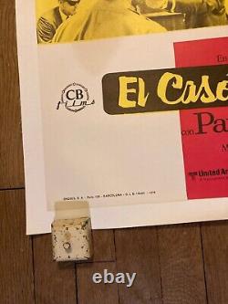Affiche thomas crown espagnol entoillée original vintage poster