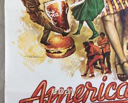 American Graffiti 1973 George Lucas Dreyfuss Rare Affiche Originale Poster