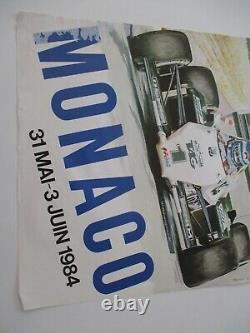 Ao954 F1 Original Affiche 42eme Grand Prix De Monaco 1984 Etat Moyen