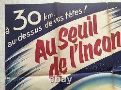Au seuil de l'inconnu (Affiche EO 1957) Original Grande French Movie Poster