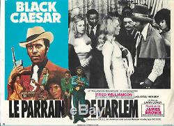 BLACK CAESAR Affiche originale. U. S. A. 1973 + France JAMES BROWN Soul Funk Poster
