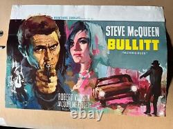 BULLITT affiche originale sortie ciné1968 original belgian poster not a print