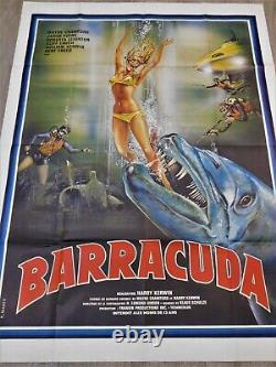 Barracuda Affiche ORIGINALE Poster 120x160cm 4763 1978 Wayne Crawford