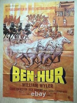 Ben Hur (Affiche cinéma Ressortie'60) Heston, Original French Movie Poster