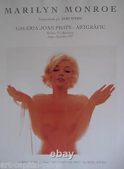 Bert Stern Affiche Marilyn Monroe Produite En 1997 Fond Poligrafa Poster