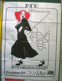 Bette Midler- Richard Amsel- Original Poster (120x160) Le Palace- Affiche 1978