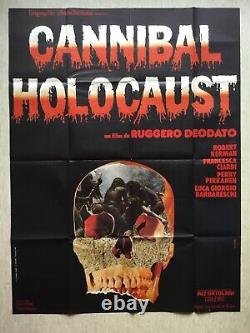 Cannibal Holocaust (Affiche cinéma EO 1979) Original Grande French Movie Poster
