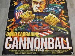 Cannonball Affiche ORIGINALE Poster 120x160cm 4763 1976 David Carradine