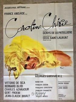 Caroline Chérie Affiche Cinéma Film 1967 Original Grande French Movie Poster