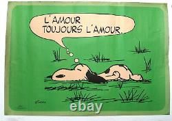 Charles Schulz- Snoopy Original Poster Very Rare Affiche 1958
