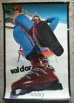 Chaussures de ski Val d'Or/shoes Affiche ancienne/original poster 1970's