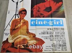 Cine-Girl Affiche ORIGINALE Poster 120x160cm 4763 1969 F Leroi Jean-Luc Godard