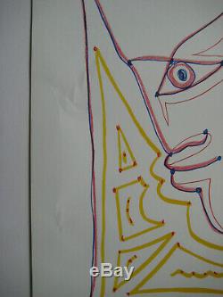 Cocteau Jean Affiche Lithographique 1973 Signée Signed Lithographic Poster