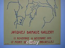 Cocteau Jean Affiche Tirée En Lithographie 1973 Lithographic Poster Nu Masculin