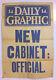 Daily Graphic New Cabinet Original Poster Very Rare Affiche Circa 1880