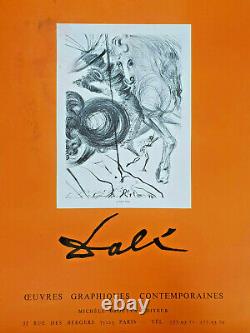 Dali -original Exhibition Poster -ouvres Graphiques Contemporaines- Affiche 1970