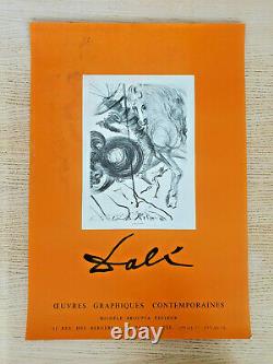 Dali -original Exhibition Poster -ouvres Graphiques Contemporaines- Affiche 1970