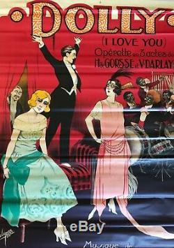 Dolly (i Love You) Affiche Lithographie Originale 1922 Clerice French Poster
