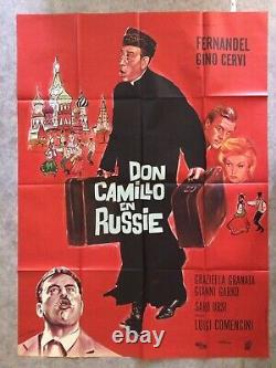 Don Camillo en Russie Affiche Cinéma1965 Original Movie Poster Fernandel