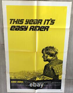 Easy Rider 1969 Dennis Hopper Peter Fonda Affiche Originale Poster Us
