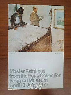 Edgar Degas Original Exhibition Poster Affiche Fogg Museum 1977