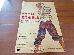 Egon Schiele Original Exhibition Poster Affiche Paris 1992