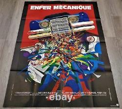 Enfer Mecanique Affiche ORIGINALE Poster 120x160cm 4763 1977 J. Brolin MORETTI