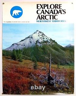 Explore Canada's Arctic Affiche Originale Poster Very Rare Circa 1970