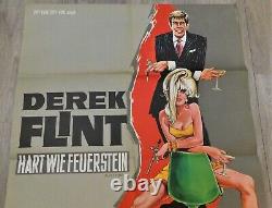 F Comme Flint Affiche German ORIGINALE POSTER 84x120cm 33x47 1967 James Coburn