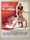 F Comme Flint Affiche Cinéma 1967 Original Movie Poster James Coburn