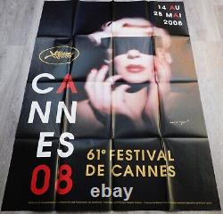 FESTIVAL CANNES OFFICIELLE Affiche ORIGINALE Poster 120x160cm 4763 2008 D LYNCH