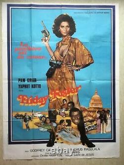 FRIDAY FOSTER Affiche cinéma (EO 1975) Original Grande French Movie Poster