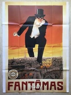 Fantomas Affiche originale de cinéma (R'80s) Grande French Movie Poster