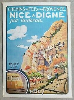 France Provence Alpes 4 affiches anciennes tourisme/original travel posters