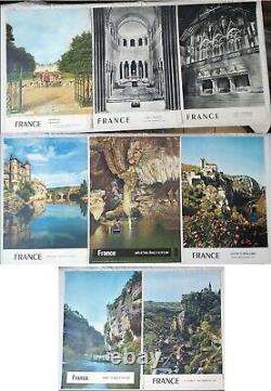 France tourisme Lot de 129 affiches anciennes/original travel posters 1957-64