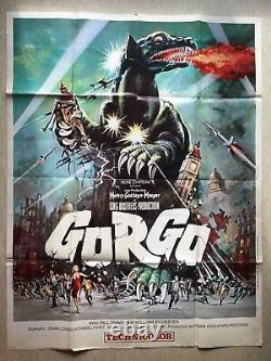 GORGO / Affiche Cinéma 1976 Original French Movie Poster (Kaiju No Godzilla)