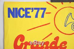 GRANDE PARADE DU JAZZ NICE 77, Affiche originale 1970's Vintage Music Poster