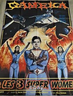 Gameka et les 3 Super Women Affiche ORIGINALE Poster 120x160cm 4763 1980